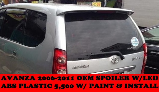 OEM SPOILER WITH LED AVANZA 2006-2011 